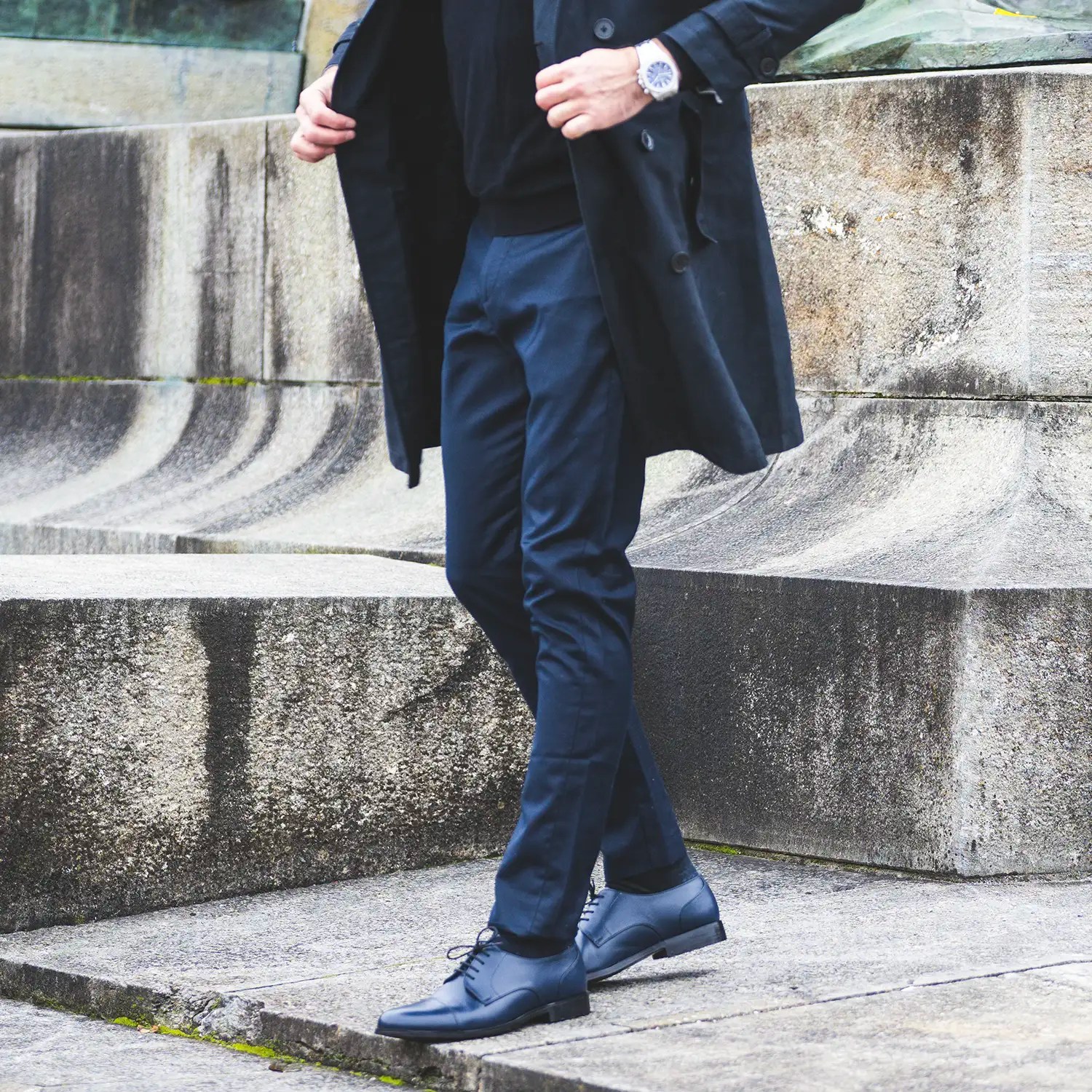 Attorney Derby Black Leather Shoes For Men The Jacket Maker